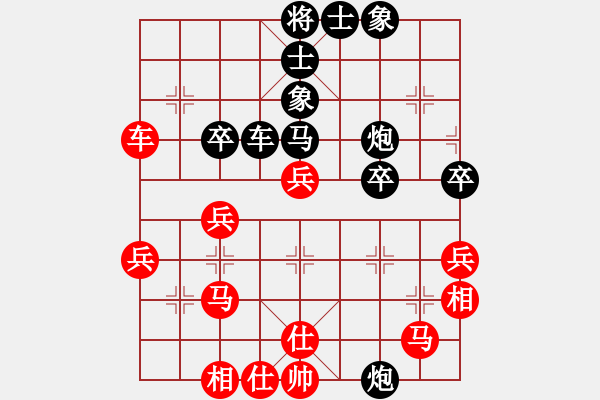 象棋棋譜圖片：象棋和美女(9段)-負(fù)-云霄阿剛(9段) - 步數(shù)：40 