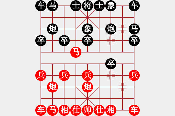 象棋棋譜圖片：9449局 A40-起馬局-旋九專雙核-傻瓜 紅先和 小蟲引擎24層 - 步數(shù)：10 