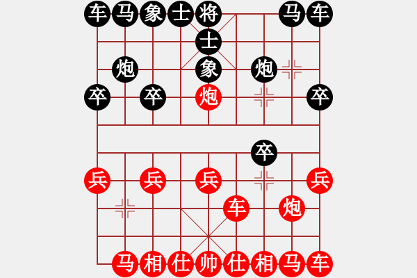 象棋棋譜圖片：象棋主考官(日帥)-和-黃雨煙(9段) - 步數(shù)：10 