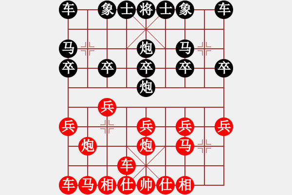 象棋棋譜圖片：橫才俊儒[292832991] -VS- 阿明明[2522991815] - 步數(shù)：10 