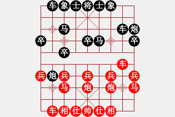 象棋棋譜圖片：帥淇(8段)-勝-蝦兵蟹將(6段) - 步數(shù)：20 