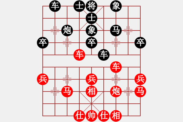 象棋棋譜圖片：分紅比例符合技術(shù)開(kāi) 勝 飛躍藍(lán)天穿躍大海 - 步數(shù)：40 