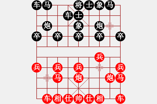 象棋棋譜圖片：為你描眉(風(fēng)魔)-負(fù)-靠靠靠(天罡) - 步數(shù)：10 