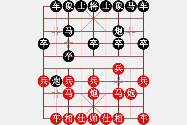 象棋棋譜圖片：20101020 1352 瀾烽[77933317] - 東萍公司弈天[88081492].che - 步數(shù)：10 