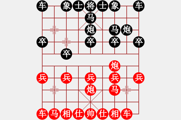 象棋棋譜圖片：清監(jiān)（列炮2001 - 步數(shù)：10 