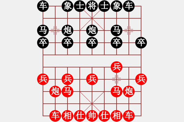 象棋棋譜圖片：滬上老胡(3段)-勝-碧水珠(1段) - 步數：10 