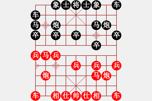 象棋棋譜圖片：騎白馬的青蛙[452406971] -VS- AA[1095697604] - 步數：10 