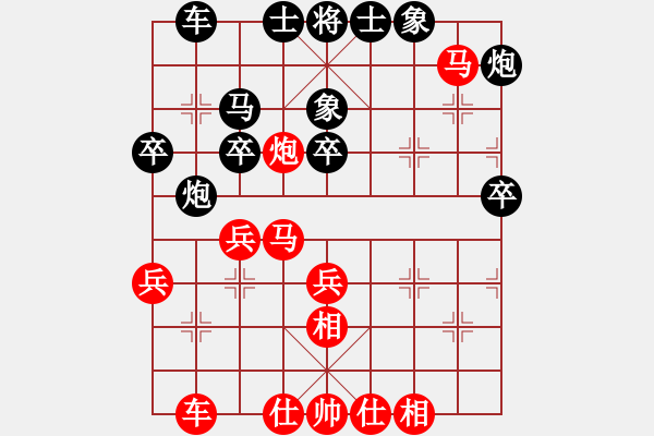 象棋棋譜圖片：去西藏看雪山[紅] -VS- 負分太后 魚[黑](3) - 步數(shù)：40 