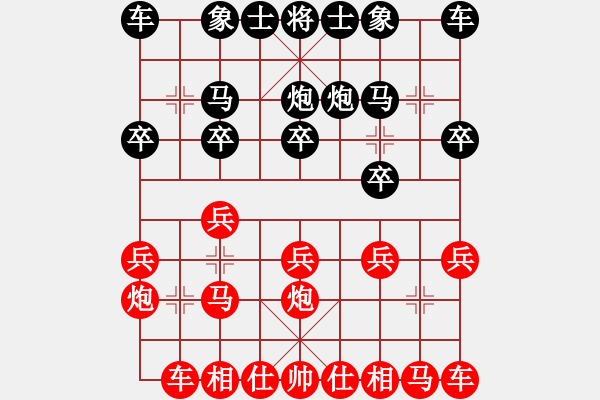 象棋棋譜圖片：黨國蕾先勝石晶晶 - 步數(shù)：10 