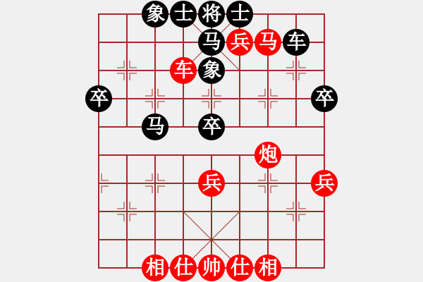 象棋棋譜圖片：馬入歸心13 東方之豬 VS 盲公餅 （紅先棄兵棄炮絕殺） - 步數(shù)：0 