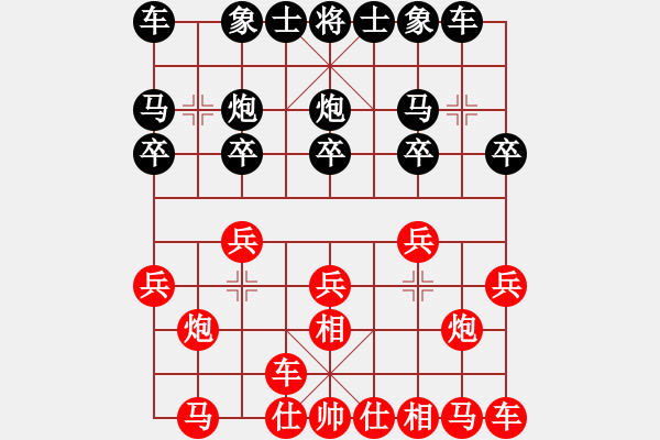 象棋棋譜圖片：人機(jī)仙將 棋雙虎 和 人機(jī)仙將 四核弱機(jī) - 步數(shù)：10 