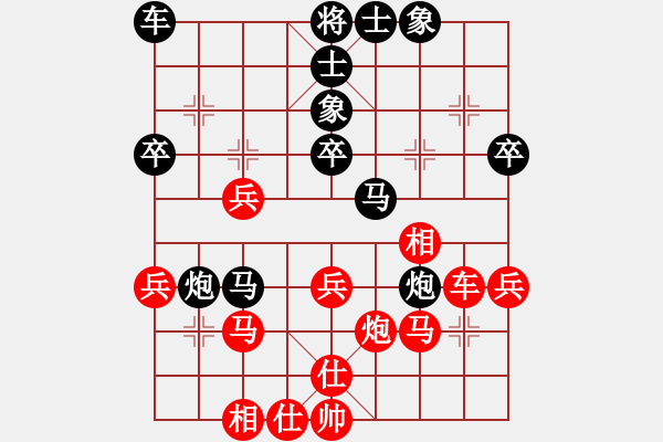 象棋棋譜圖片：炫鋒堂旋風(fēng)(1段)-負(fù)-張立春(3段)中炮過(guò)河車互進(jìn)七兵對(duì)屏風(fēng)馬平炮兌車 對(duì)黑馬7進(jìn)8 - 步數(shù)：40 