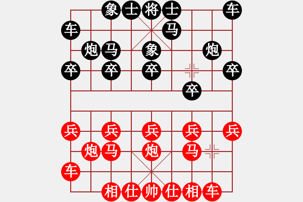 象棋棋譜圖片：英雄一號(2級)-和-傲天刀(5r) - 步數(shù)：10 