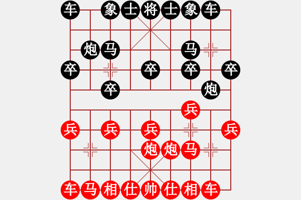 象棋棋譜圖片：東馬象棋總會(huì) 鄭良國(guó) 勝 文萊象棋公會(huì) 劉桂華 - 步數(shù)：10 