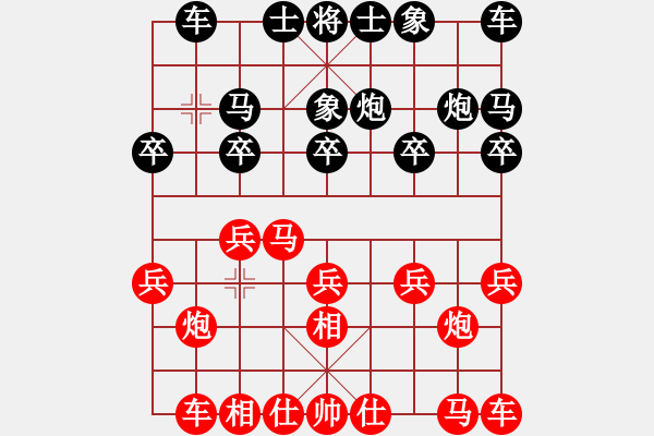 象棋棋譜圖片：劉光輝 先和 康群光 - 步數(shù)：10 