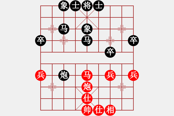 象棋棋谱图片：刘阳春 先负 左少龙 - 步数：40 