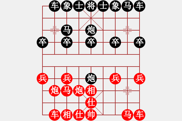 象棋棋譜圖片：423局 A63- 過宮炮對左中炮-小蟲 名手引擎23層(2655) 先勝 陸遜(2150) - 步數(shù)：10 