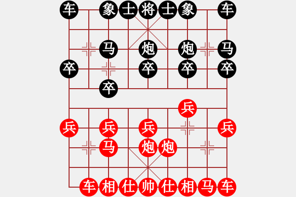 象棋棋譜圖片：第五屆聆聽杯視頻第一輪劍客勝不怎么會下棋 - 步數(shù)：10 