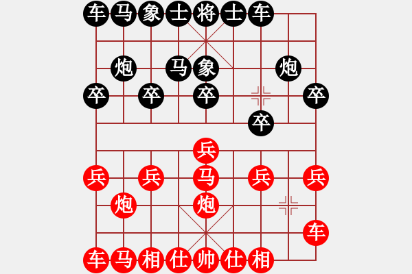 象棋棋譜圖片：橫才俊儒[292832991] -VS- 羊樓茶鄉(xiāng)[-] - 步數(shù)：10 