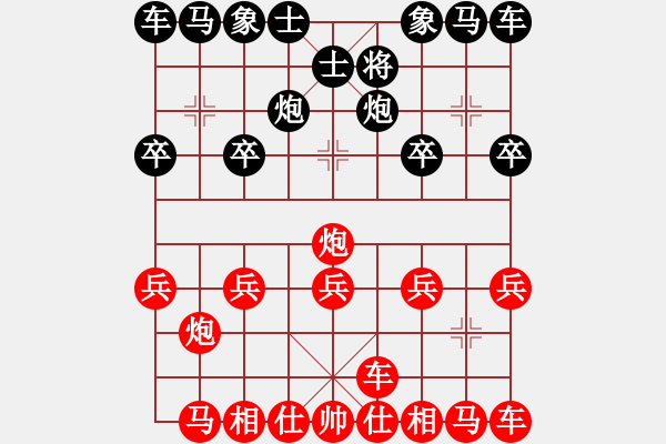 象棋棋譜圖片：2022.10.28.1y五分鐘先勝中炮對士角炮打空頭重炮殺 - 步數(shù)：10 