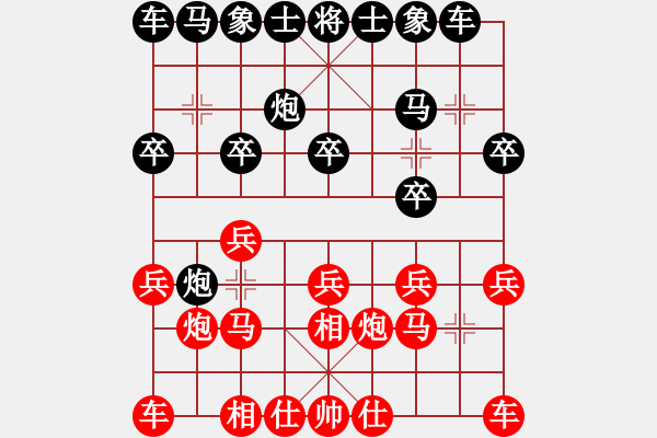 象棋棋谱图片：男子团体3 (3)朱俊海先胜苏俊豪 - 步数：10 