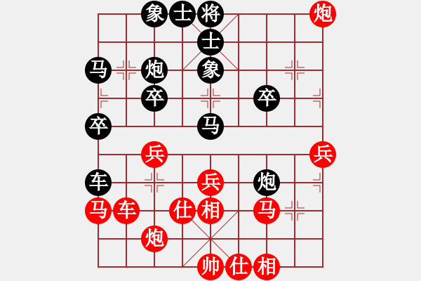 象棋棋譜圖片：cyhy(7段)-和-奧數(shù)奇兵(7段) - 步數(shù)：40 