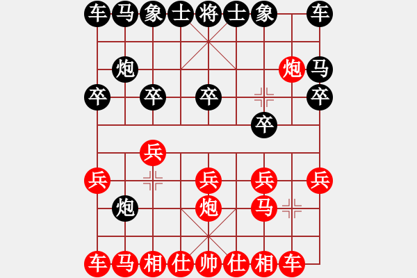 象棋棋譜圖片：破解疊炮局 冰凌花 先勝 SM-G9250 - 步數(shù)：10 