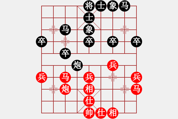 象棋棋譜圖片：anhocheng(4段)-負(fù)-弈林論道(5段) - 步數(shù)：30 