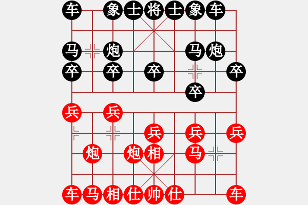 象棋棋譜圖片：2020天天象棋熱門(mén)棋社聯(lián)賽黃奕輝先和鄭宇航 - 步數(shù)：10 