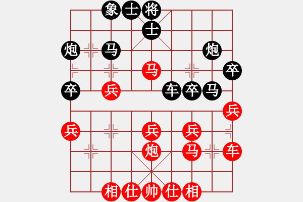 象棋棋譜圖片：炫鋒比賽七(5r)-負(fù)-太湖戰(zhàn)神捌(4r) - 步數(shù)：30 