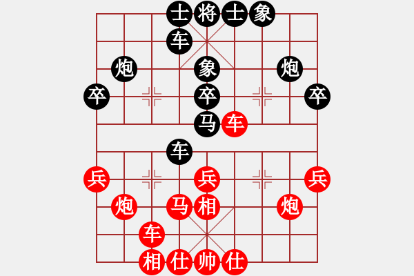 象棋棋譜圖片：星期八(月將)-勝-碧血洗銀槍(月將)(紅布局) - 步數(shù)：30 