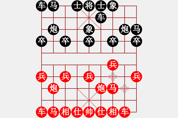 象棋棋譜圖片：藍梅(7段)-勝-彝州小神童(9段) - 步數：10 