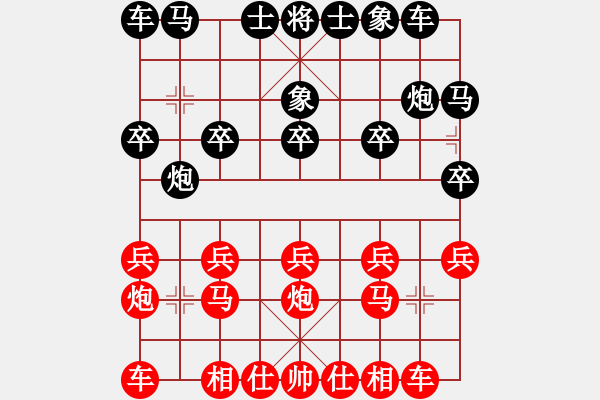 象棋棋谱图片：输赢无凡(6段)-和-初出江湖(8段) - 步数：10 