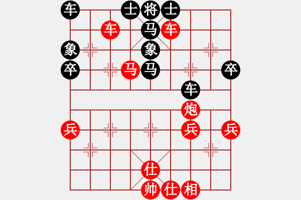 象棋棋譜圖片：保車(chē)(8段)-勝-太陽(yáng)(月將)（左象橫車(chē)之姚變，黑炮3進(jìn)3打底相） - 步數(shù)：60 