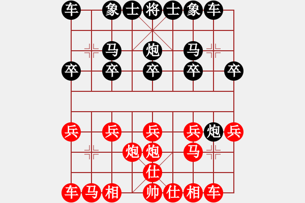 象棋棋譜圖片：江南一匹狼(1段)-負(fù)-一笑相握(9級(jí)) - 步數(shù)：10 