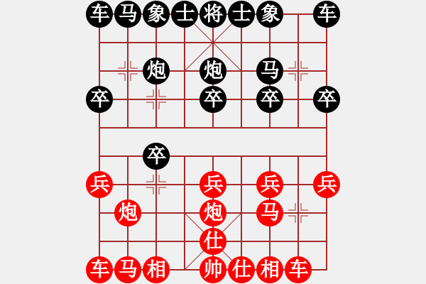 象棋棋譜圖片：仙人指路(業(yè)五升業(yè)六評測對局)我后勝 - 步數(shù)：10 