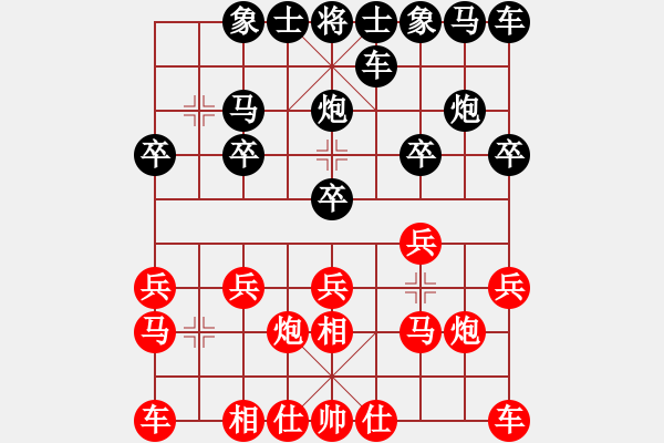 象棋棋譜圖片：天地人和[1016135322] -VS- 橫才俊儒[292832991] - 步數(shù)：10 