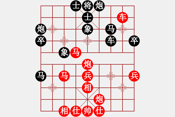 象棋棋譜圖片：峨眉火龍(3段)-勝-相逢就是緣(5段)五七炮對(duì)屏風(fēng)馬進(jìn)７卒 紅左直車對(duì)黑右直車左炮過河 - 步數(shù)：60 