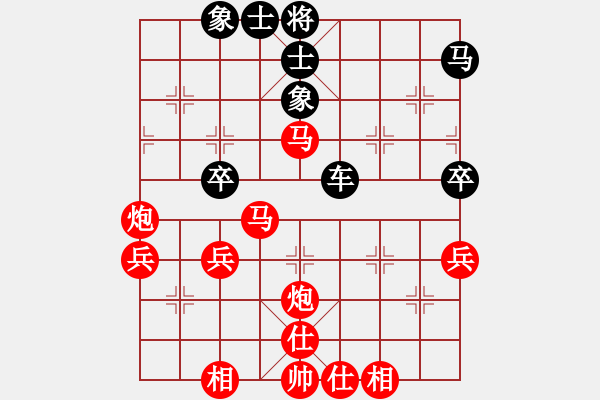 象棋棋谱图片：1--2---张卫东 胜 刘 -胜---车一平二 卒7进1 - 步数：48 