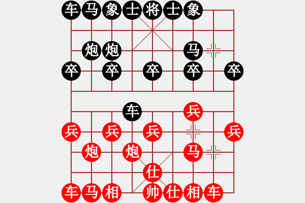 象棋棋譜圖片：閃電手(8段)-勝-炮打呂欽(5段) - 步數(shù)：10 