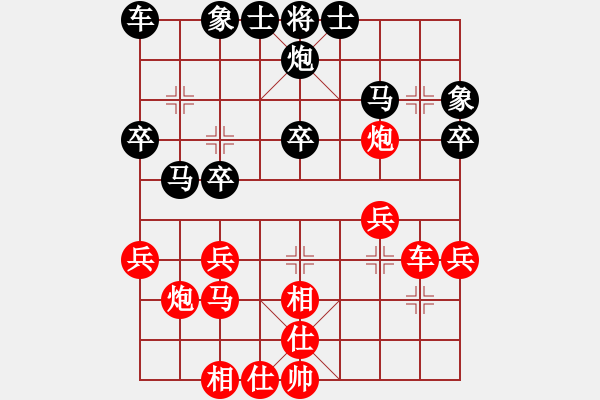 象棋棋譜圖片：日本象棋協(xié)會(huì) 所司和晴 勝 印度尼西亞象棋總會(huì) Ahin - 步數(shù)：30 