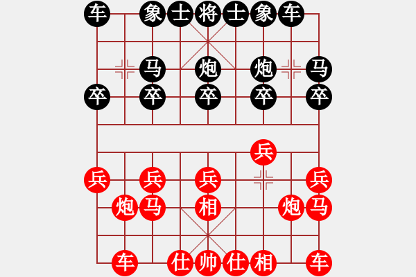 象棋棋譜圖片：旋風(fēng)之豪情(日帥)-勝-品茶(月將) 仙人指路飛相對卒底炮 - 步數(shù)：10 