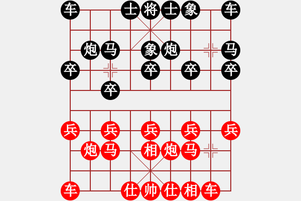 象棋棋譜圖片：高平市蘭天杯第四輪六臺(tái)張愛(ài)國(guó)先勝馮志剛 - 步數(shù)：10 