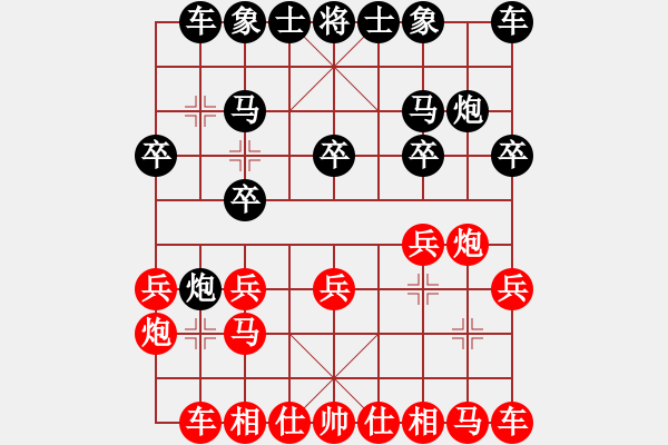 象棋棋谱图片：齐鲁弈友(6段)-胜-路过人间(日帅) - 步数：10 