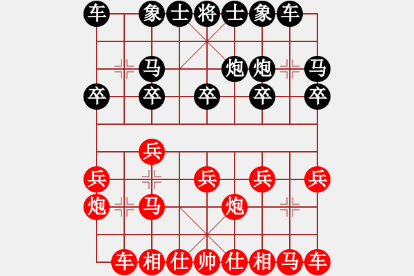 象棋棋譜圖片：吉林省棋牌運(yùn)動(dòng)管理中心 胡慶陽(yáng) 和 江西省體育總會(huì) 鄧志強(qiáng) - 步數(shù)：10 