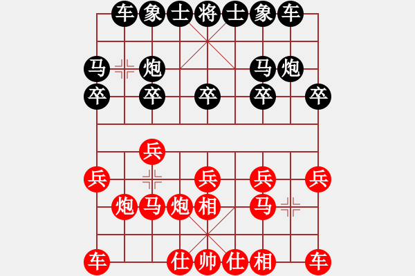 象棋棋譜圖片：夢(mèng)想成真[285487892] 先勝 棋心閣回憶[82909429] - 步數(shù)：10 