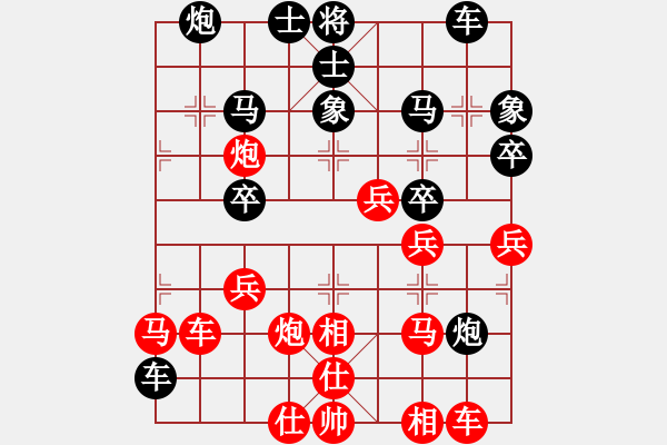 象棋棋譜圖片：空襲加沙(2段)-勝-河?xùn)|大元帥(5段) - 步數(shù)：40 