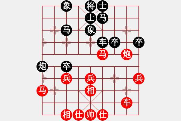 象棋棋譜圖片：真英雄(天罡)-勝-鐵嶺大阿哥(無(wú)極) - 步數(shù)：40 