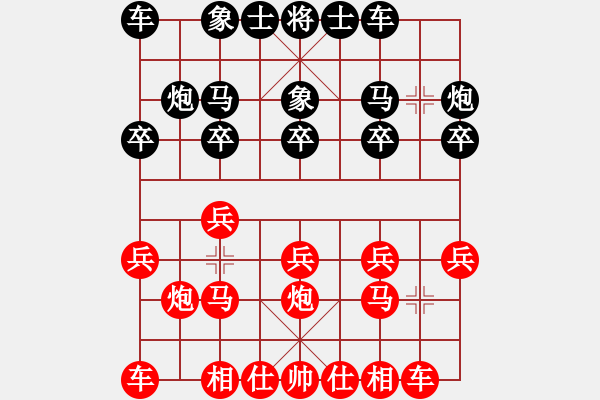 象棋棋譜圖片：王耀格—周翹恒 - 步數(shù)：10 