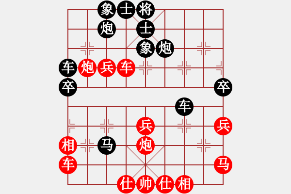 象棋棋譜圖片：風(fēng)動(dòng)心動(dòng)【先負(fù)】寧波戚文卿(2015-2-5弈于大師網(wǎng)高級(jí)棋室) - 步數(shù)：40 